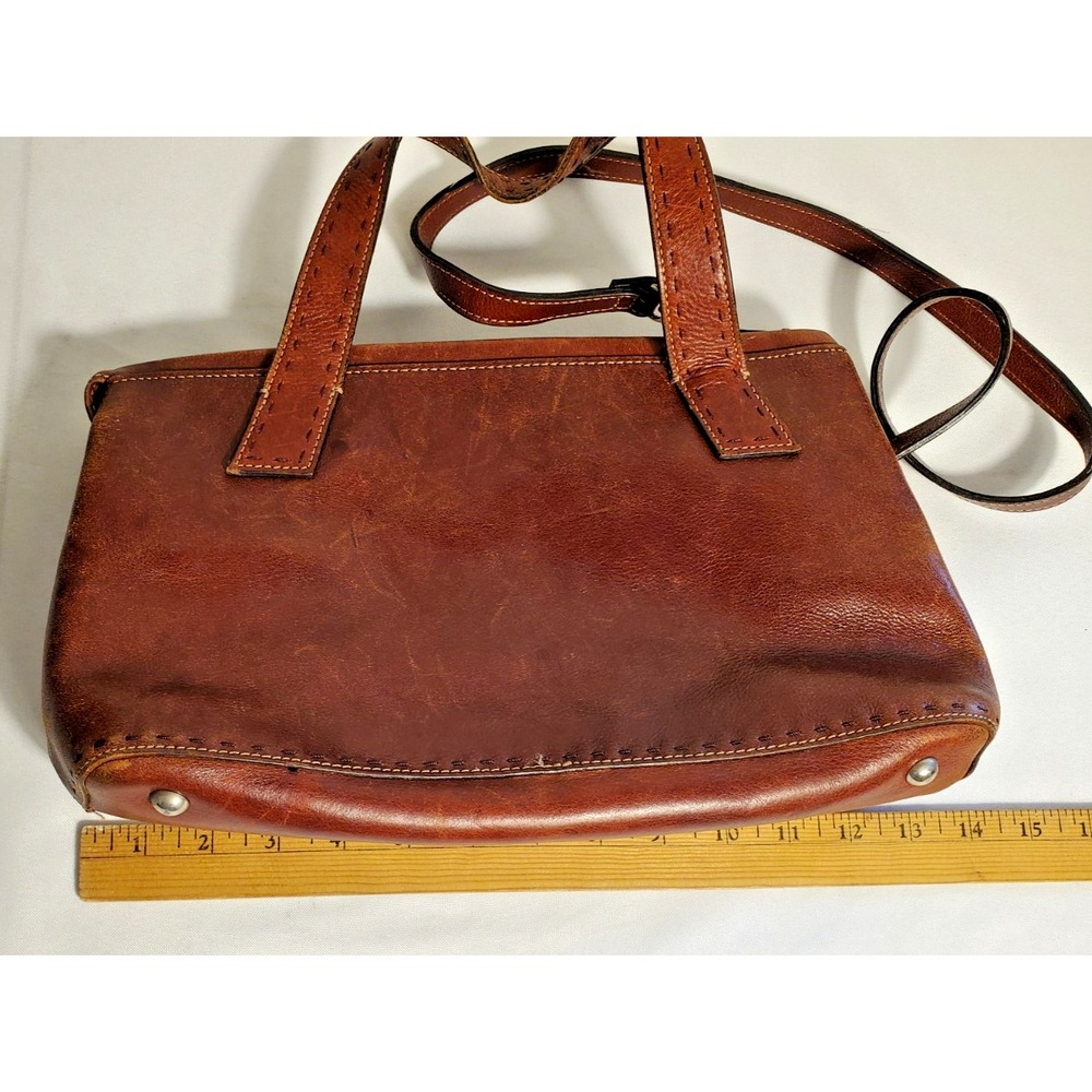 Fossil Brown Leather Purse Shoulder Bag - Picture 5 of 6
